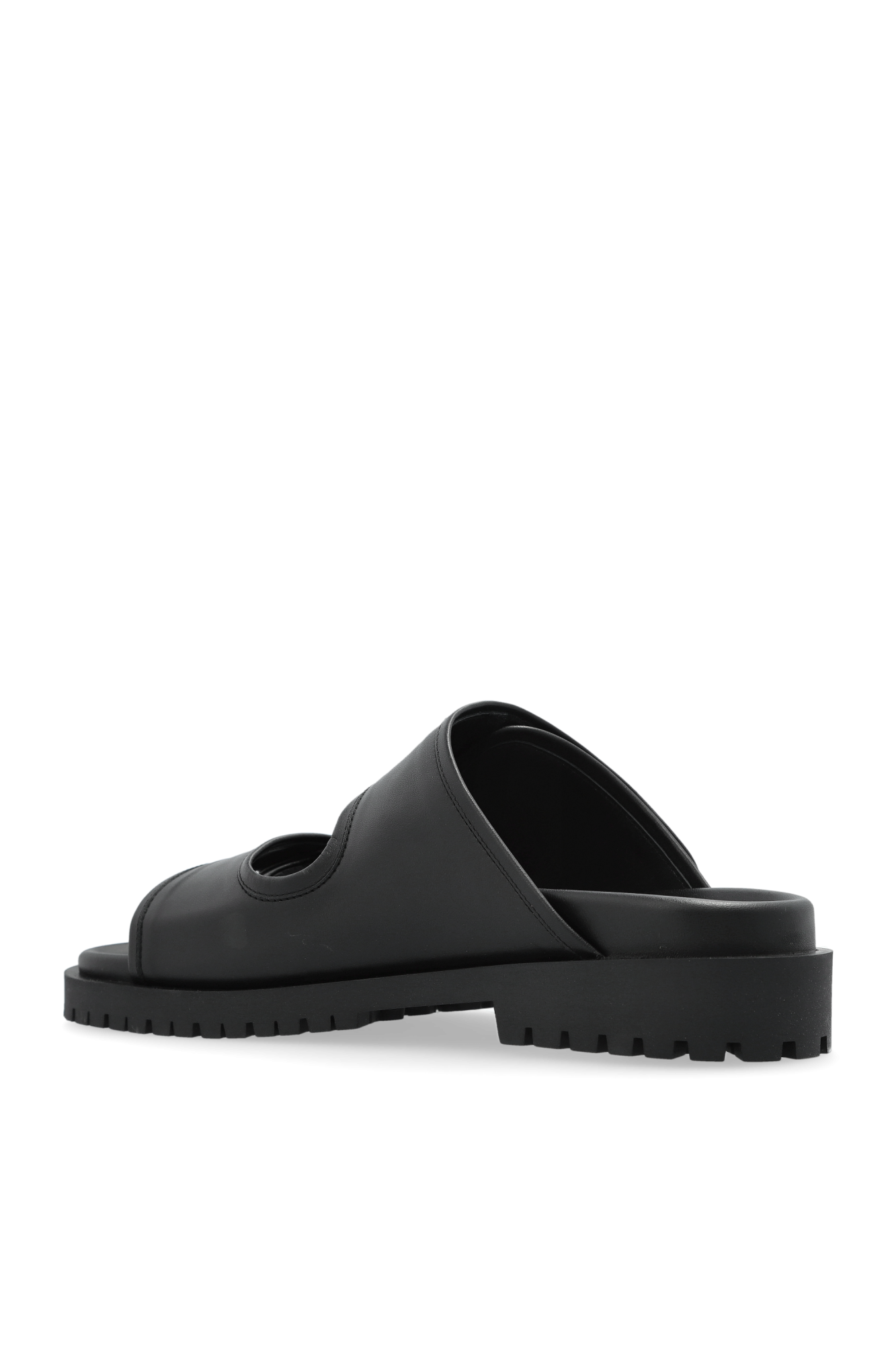 【25SS NEW】Off-White_men / CHICAGO レザースライドサンダル Off-White Leather slides Chicago | Men's Shoes | Vitkac